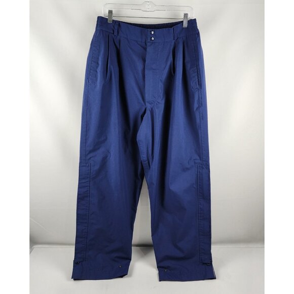 Zero Restrictions Pants Men L Blue Pleated Tour Gore-Tex Whispersoft Waterproof